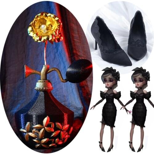 Game Identity V Cosplay Vera Nair Deadly Gentleness Costume New Skin Black NoblePerfume bottle props shoes wigs Halloween gift
