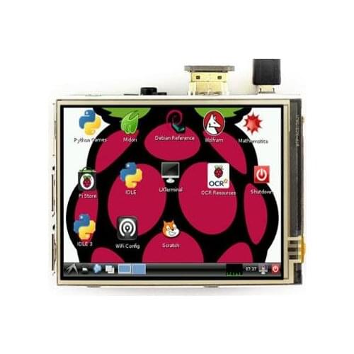IPS 3.5 inch TFT LCD Resistive Touch HDMI Display Screen 480*320 for Raspberry Pi/Raspbian/Ubuntu