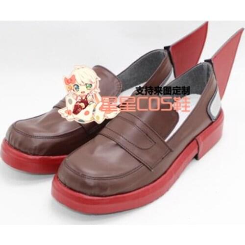 Kantai Collection Shigure Brown Adult Halloween Cosplay Shoes Boots X002