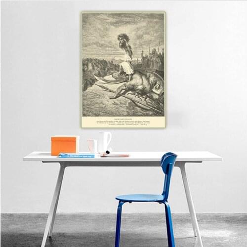 Citon Gustave Dore The Bible The Holy Bible illustration Stories Canvas Oil Painting Picture Background Decor Home Decoration
