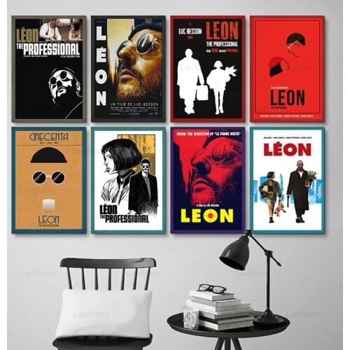 Classic Movie This Killer Is Not Too Cold Figure Vintage Poster Movie Star Leon Wall Art Canvas Painting Bedroom Loft Decor