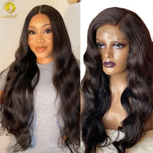 Mishell Body Wave 30 Inch 13x4 Lace Front Wigs PrePlucked 13x6 180% Lace Frontal Wig For Black Women