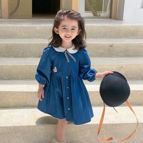 Mihkalev Cute Baby Girl Ruffles Autumn Dress 2021 Kids Dresses For Girls Birthday Party Dress Children Dance Clothes Vestidos