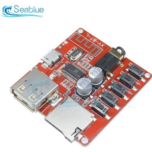 Mini Wireless Bluetooth BLE 4.1 MP3 Decoder Board Circuit Module Lossless Decoding Micro USB U Disk TF Card Interface 3.7V 5V