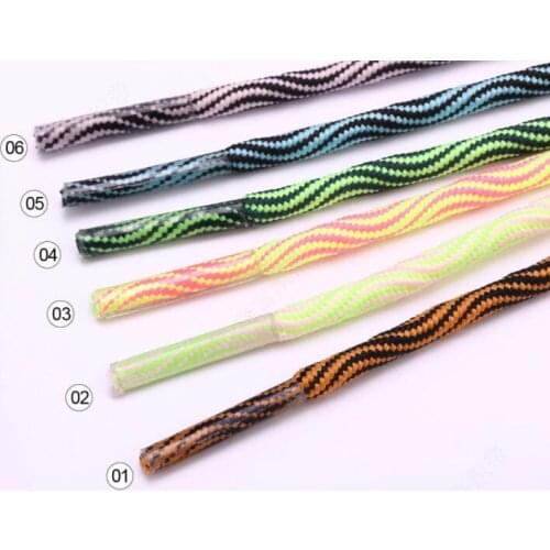 Fashion Double Paisley Color Shoelace Snake Round Shoelace 80cm/100cm/120cm Available One Pair Free Shipping