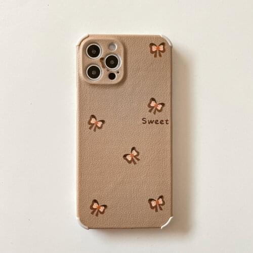 Fashion Khaki Butterfly Pattern Case for iPhone 12 Pro Max Back Phone Cover for 12 Mini 11Pro Max X XS XR 8 7 Plus SE 2020 Capa