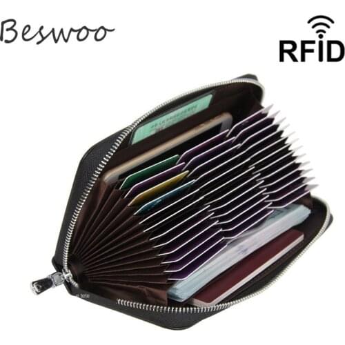 New RFID Anti theft Card Holders Man Business Long Purses Luxury Women Wallets Large Capacity Coin Purse Card Holders Clutch Bag