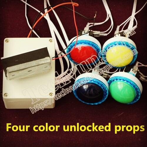 Human secrets room escape room props Four color unlock Color Office Four color key unlocking mechanism Bar Party