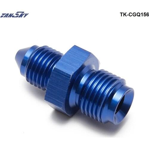 Blue 0.035" Restrictor Turbo Oil Feed Line Restrictor Fitting - 3 AN x 7/16-24 inverted flare Aluminum TK-CGQ156