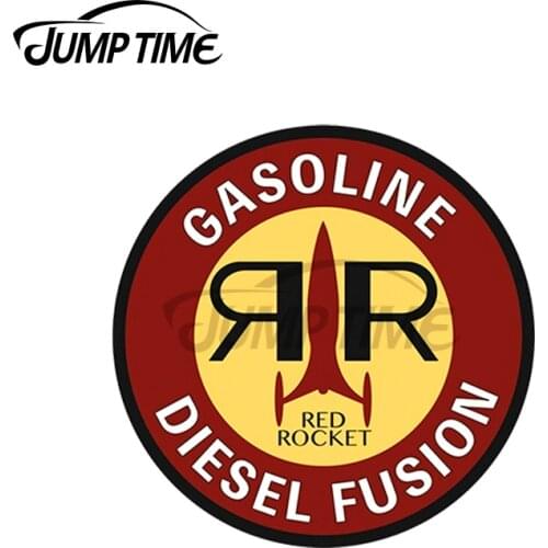 JumpTime 13 x 13cm For Red Rocket Fallout Waterproof Surfboard Car Stickers Anime Windshield VAN Personality Trunk Decal