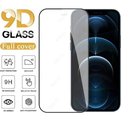 Full Cover for iPhone 12 Mini 11 Pro XS Max 7 8 Plus Protective Film iPhone X XR SE 2020 Tempered Glass Phone Screen Protector