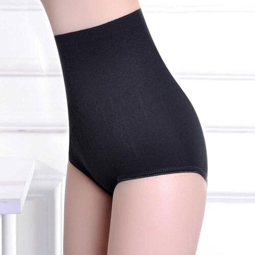 Womens Sexy High Waist Underpants Tummy Control Body Seamless Panties Slimming Butt Lingerie Shaper Panties Lifter K2C0