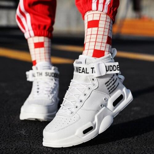 Large Size High-top High-soled White Sports Shoes Woman High Sneakers Men Sport Shoes Ladies Running Woman Athletic Tennis A-674