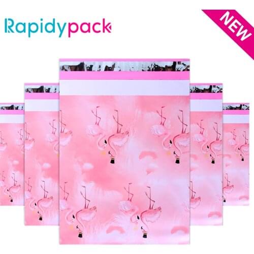 10x13'' 260x330mm Creative Poly Mailer Pattern Printed Flamingo Express Bags Postal Envelope Self Seal Packaging Gift Envelopes