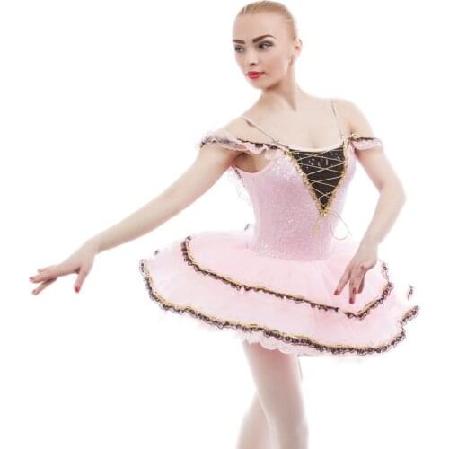 2017 New Arrival Pink/Red Sequin Bodice Ballerina Dance Costumes Ballet Tutu Girl/Adult Ballet Stage Dance Tutu