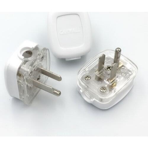 US American 3 Pins AC Electrical Power Rewireable Plug Male W/ Wire Socket Outlet Adaptor Adapter Extension Cord Cable Connector