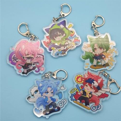 SK∞ EIGHT Sk8 The Infinity Key Chains Two-sided Keychain Cosplay Acrylic Pendant Keyring