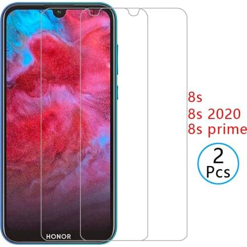 Case on honor 8s prime 2020 cover tempered glass screen protector for huawei honor8s 8 s s8 8sprime 5.71 protective phone coque