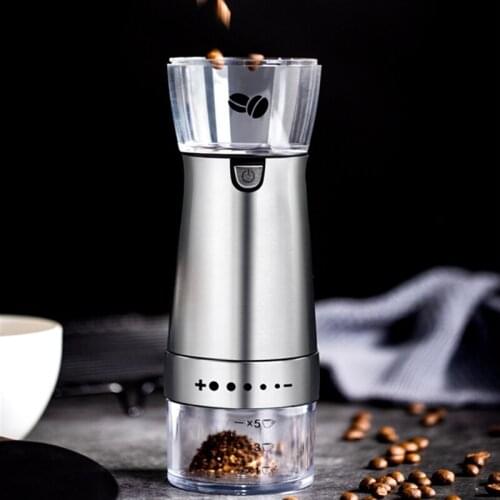 ZK30 Electric Coffee Grinder Stainless Steel Adjustable Professional USB Coffee Bean Mill Pepper Grinding Machine Kitchen Tools