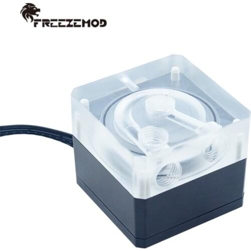 FREEZEMOD computer water cooler water pump magnetic levitation ultra-quiet PMW speed regulation dual-way in and out. PU-FXDDC17