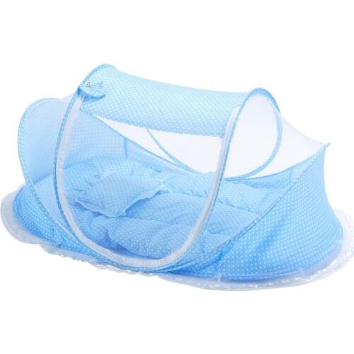Baby canopy mosquito net crib bedding set