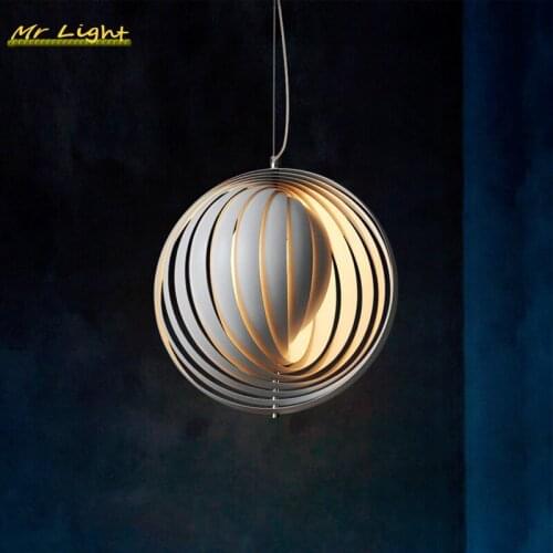 Nordic Creative LED Pendant Lights Modern Round Art Office Indoor Lighting Pendant Light Luminaria Bedroom Kitchen Hanging Lamps