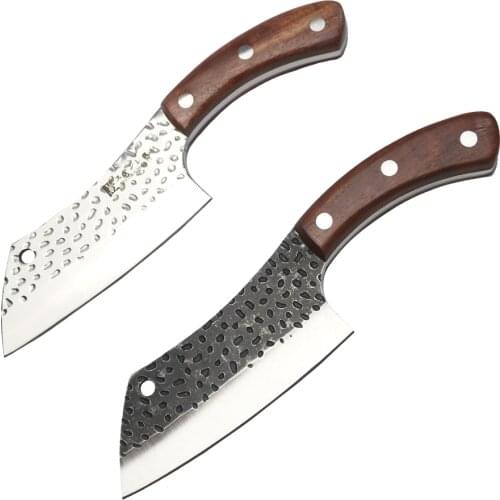 Chef Knife Chinese Handmade Forged Kitchen Knife High Carbon Stainless Steel Meat Cleaver Butcher Knives Home Cooking BBQ Tools