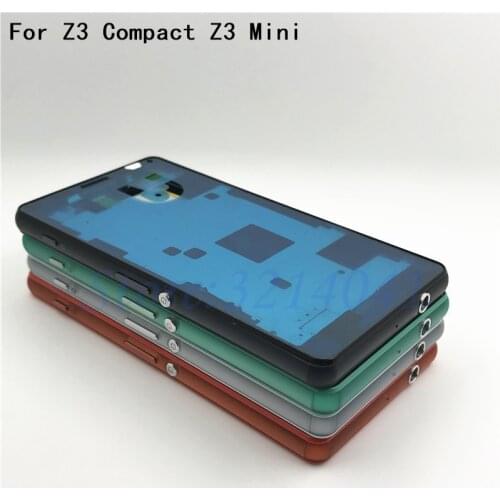 Original For Sony Xperia Z3 Compact Z3 mini D5803 D5833 Housing cover bezel front faceplate Middle Bezel Middle frame