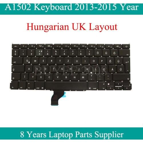 Tested Work A1502 Hungarian Keyboard Backlight For Macbook Pro UK Layout A1502 Keyboard Replacement 2013 2014 2015 Year
