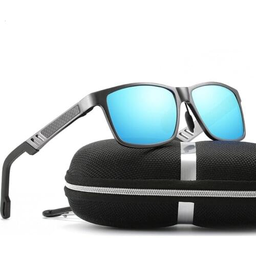 Al-mg Red Black Silver Night Vision Polarized Sunglasses Custom Made Myopia Minus Prescription Polarized Lens -1 to -6