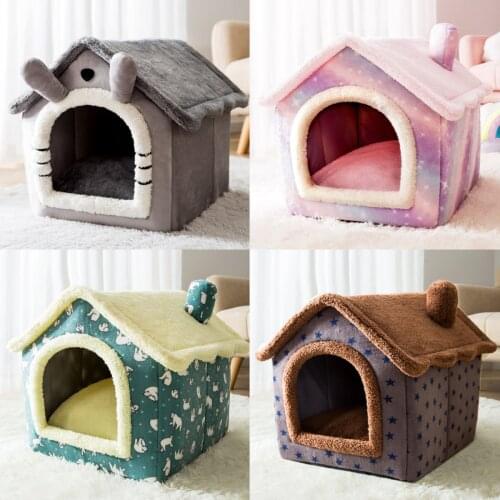 Removable Cat Bed House Kennel Nest Pet Nest Cat Tent Dog Bed Warm Dog House Cushion Sofa Bed Cat House Pet Bed Pet Products