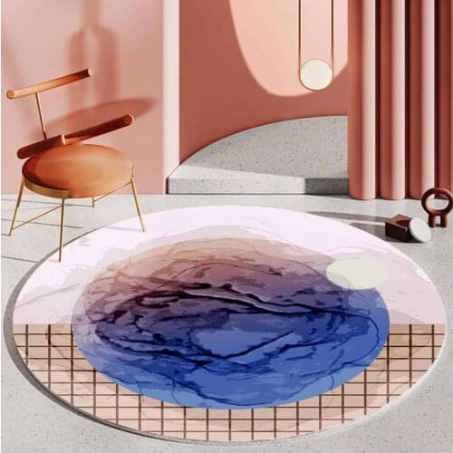 Northern Europe Fashion Round Carpet Living Room Bedroom Bedside Chair Rugs Soft Floor Mats Bathroom Anti-slip Door Mat tapetes