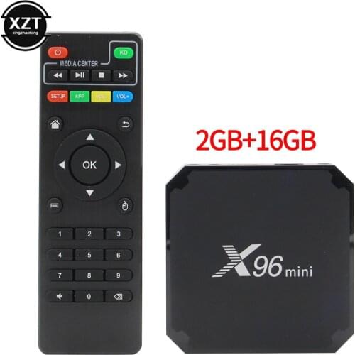 X96mini new Android 9.0 X96 mini Smart TV BOX S905W Quad Core support 2.4G Wireless WIFI Media Box Set-Top Box 2GB 16GB /1GB 8GB