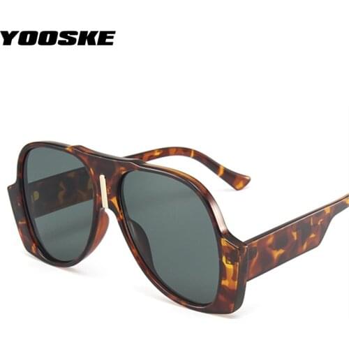 YOOSKE Big Frame Sunglasses Women Men Wide legs Vintage Deisgn Sun Glasses Ladies Funny Hip Hop Oversized Goggles UV400