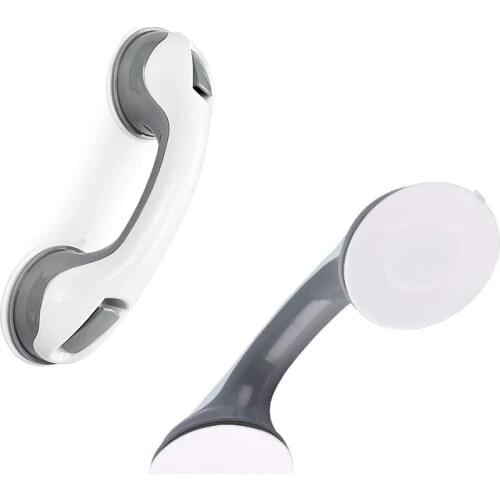 1/2Pcs Safety Helping Handle Anti Slip Support Toilet Bathroom Safe Grab Bar Handle Vacuum Sucker Suction Cup Handrail