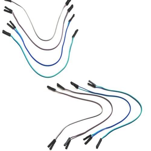 100Pcs 20cm 2P AWG26 2.54mm Pitch DuPont Wire Array With Double 1P-1P Housing Female to Female, Male to Female, Male to Male