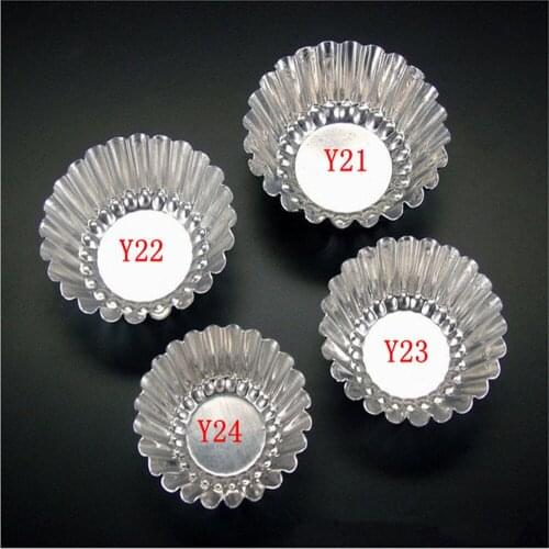100Pcs/Lot Muffin Cupcake Paper Cups Egg Tart Mold Aluminum Cake Cookie Mold Non-Stick Mini Pie Tin Tartlets Pans Baking Cup