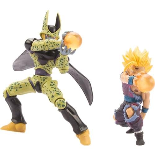 12-20CM Dragon Ball Son Gohan Cell 8th generation 2 Bick Vegeta vitality bullet figure PVC bag doll ornaments toys Gift