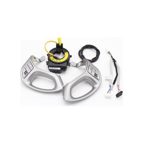 2011-14/17 Cruise control Steering Wheel Contro Buttons For Hyundai ix35 With Clock Spring Bluetooth Iphone Line speed Buttons