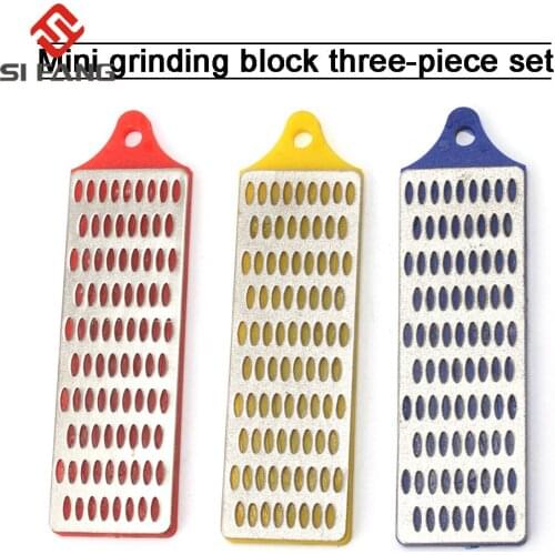 3pc 90mm Diamond Knife Sharpening Hone Set Whetstone Grind Kitchen Tool For Knife Scissor Grit 180+260+360