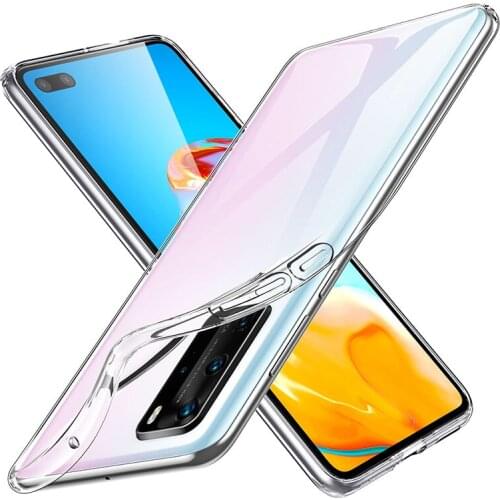 360 Protective Back Cover for Huawei P40 Pro Plus Lite E Original Case Transparent TPU Accessories P 40 P40Pro P40Lite 4G 5G Gel