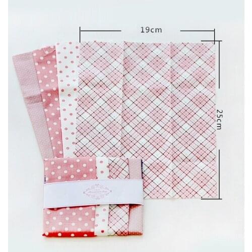 Dailylike Printed Cloth Sewing Quilting Fabrics Cotton Fabric Quilting Fabric Patchwork Needlework Cartoon fabric 19*25cm 4Pcs