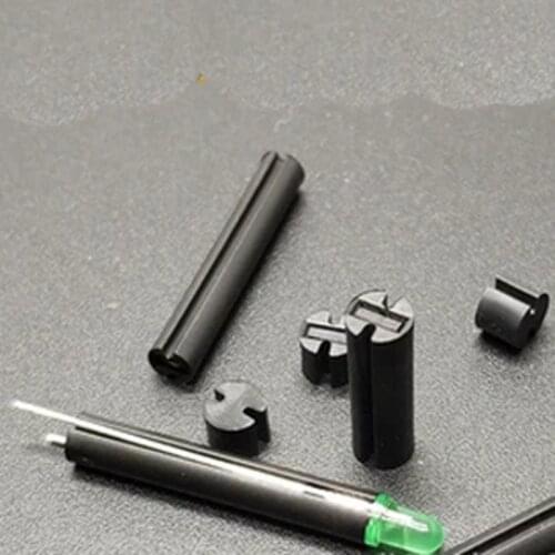 50pcs 4mm in diameter Double pit light pole 2-5.5 mm Black double slot LED pad high column Spacer columns nut