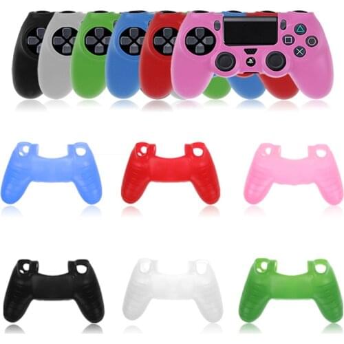 50pcs/Lot Silicone Rubber Soft Case Sleeve Gel Skin Cover for SONY PlayStation 4 PS4 Pro/Slim Controller Wireless