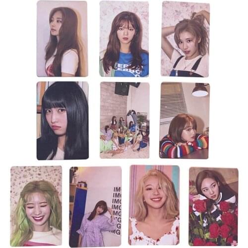 10Pcs/Set KPOP TWICE New Album Card Postcard Photo Card Lim Na Yeon Mina Yoo JungYeon LOMO Cards For Fans Collection
