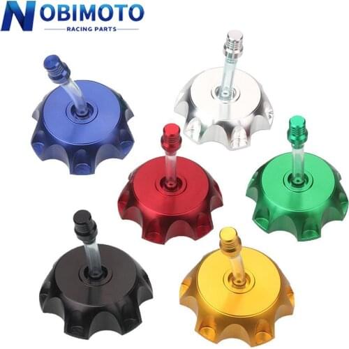 6 Color CNC Aluminum Motorcycle Gas Fuel Petrol Tank Cap Air Vent Gas Cap For CF50/CF70/TTR110/KRX110 ATV Pit Dirt Bike CNC-201