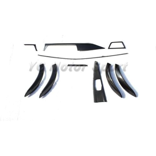 Car Accessories Dry Carbon Fiber LHD Interior Trim Kit 10pcs Fit For 2012-2014 F30 F35 3 Series Car-styling