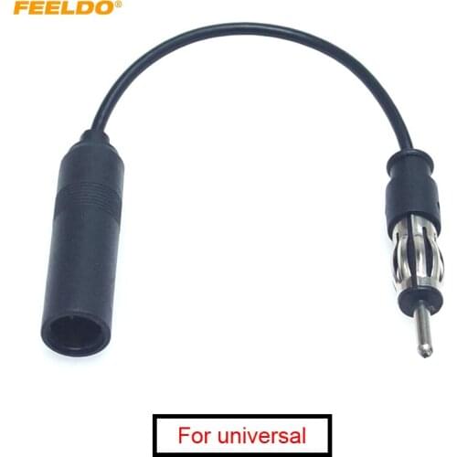 FEELDO 1Pc Auto Car Stereo Audio Radio Antenna Adapter Vehicle AM/FM Radio Aerial Extension Wiring Cable #AM6008