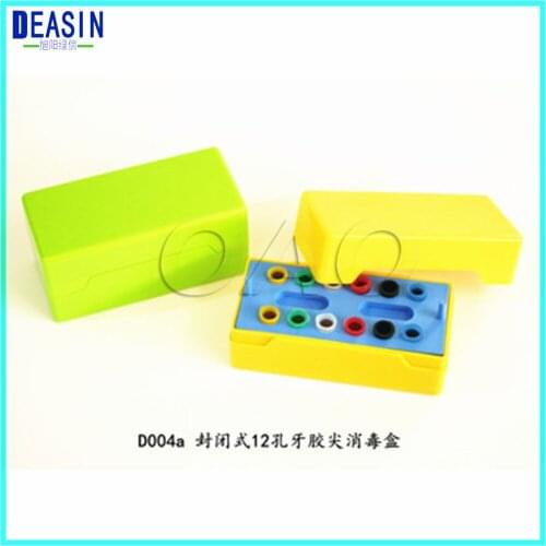 12 holes Dental Disinfection Burs Holder Block Stand Autoclavable Sterilizer Box Dentist Lab Equipment endo box