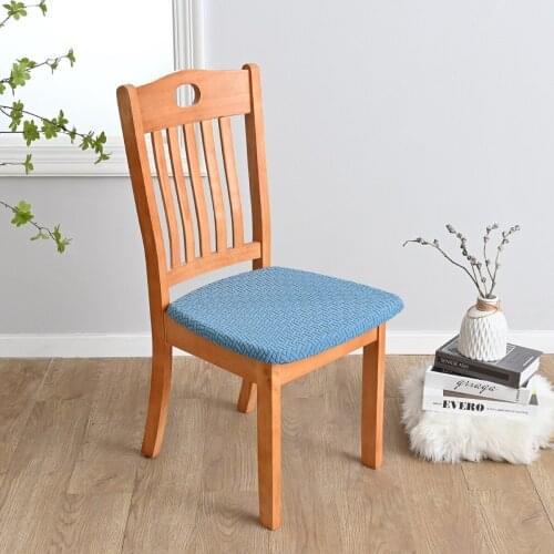 Stretch Plaid Velvet Solid Color Dining Chair Stool Cover Round Stool Square Stool Cover Stool Cover Chair Cover